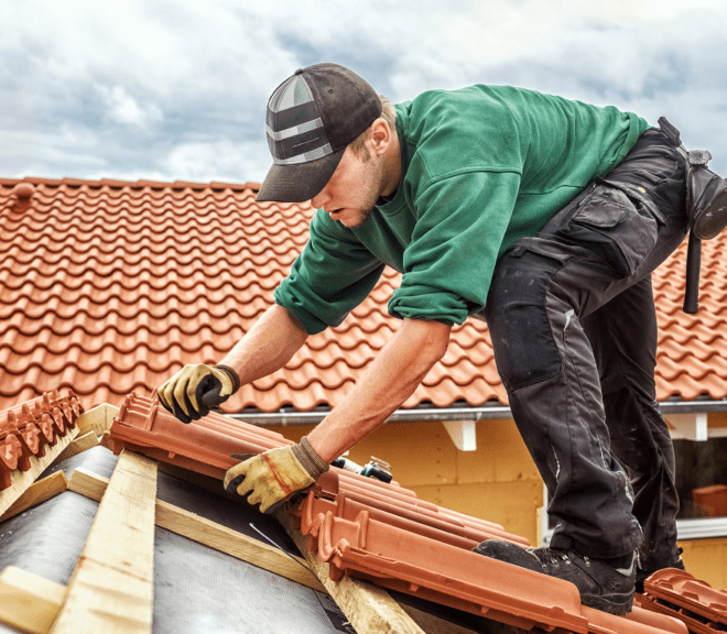 Man Roofing a house in Tempe, AZ