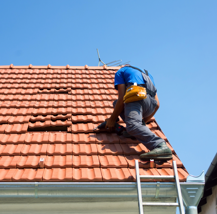 Person on Roof